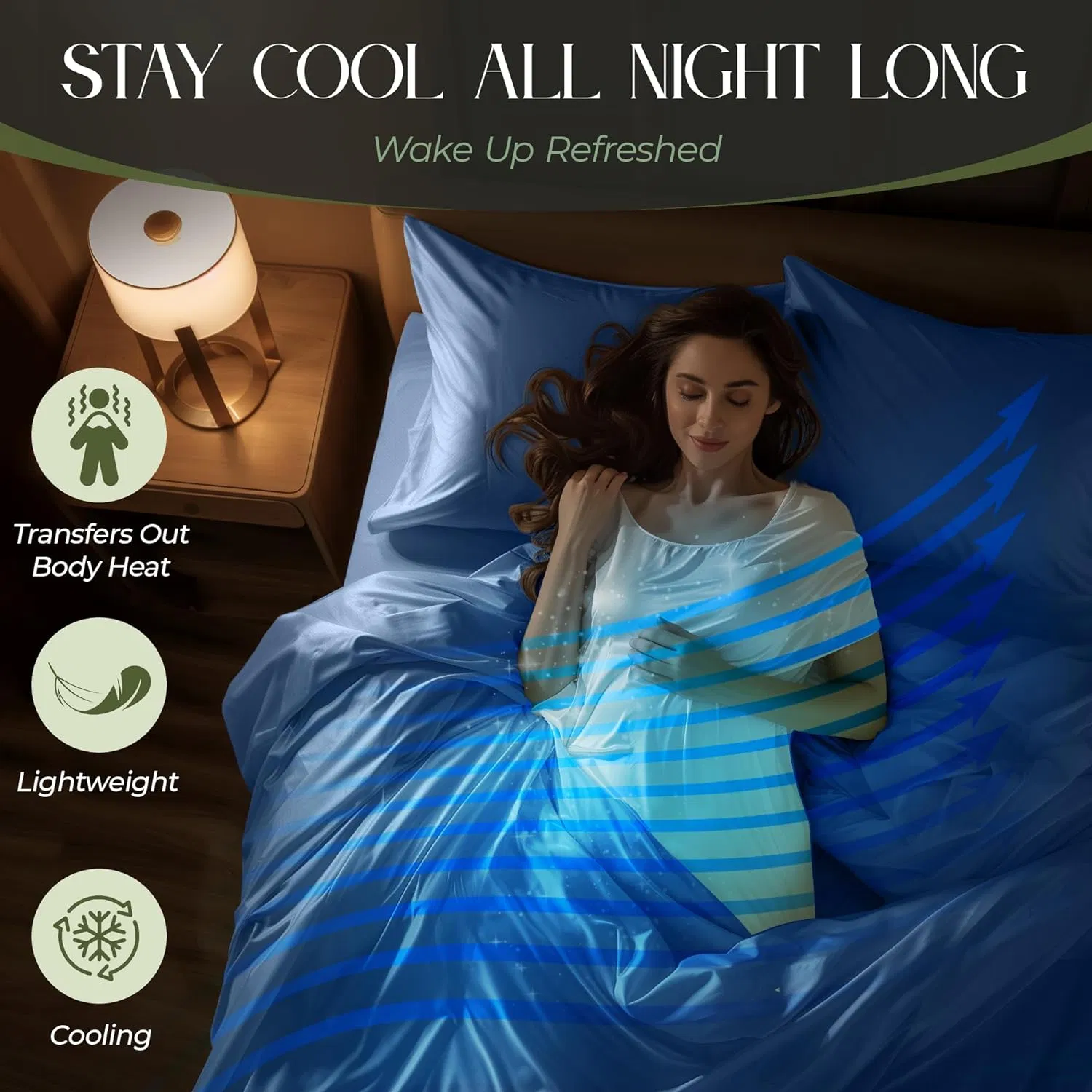 100% Organic Viscose Derived From Bamboo Sheets Full Size 4PCS