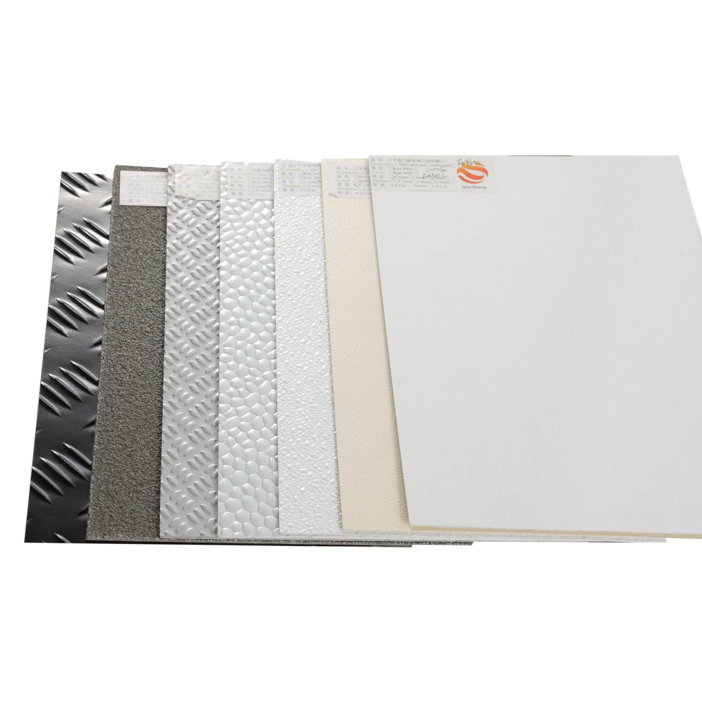 White Gfrp Flat Fibreglass Fiber Reinforced Plastic Smooth FRP Sheet in Roll