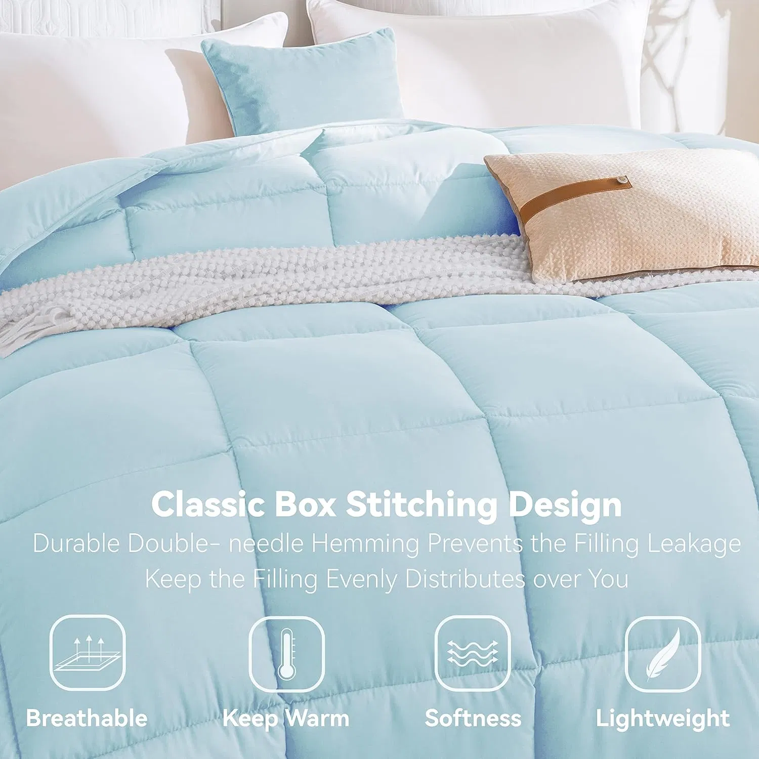 Home Textile Bedding Microfiber Duvet Down Alternative Microfiber Comforter Set Quilt Cover Home Duvet