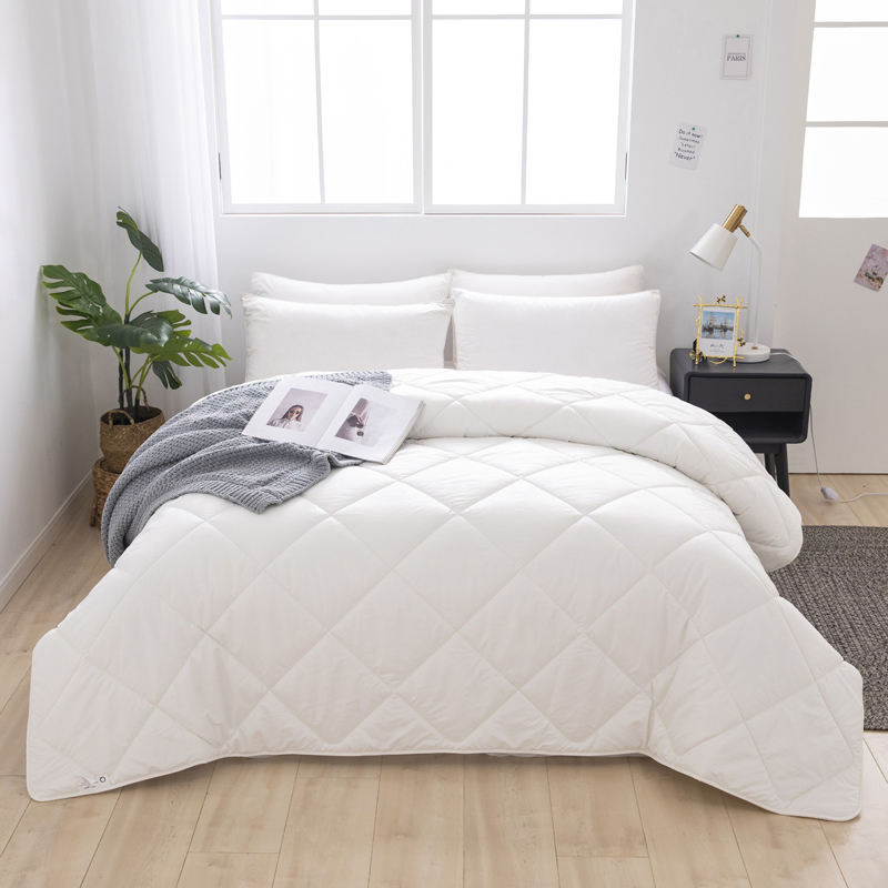 Cotton Diamond Quilt Set Down Alternative Microfiber Duvet Cover Polyester Bedding Hotel Comforter