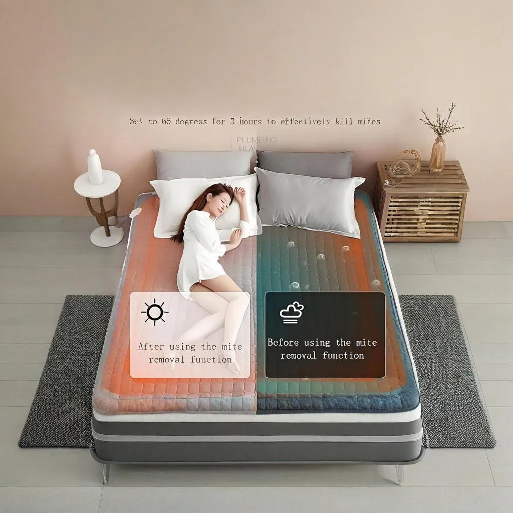 King -Size Mattress Temperature Adjustment Electric Water Infrared Sauna Heated Blanket OEM