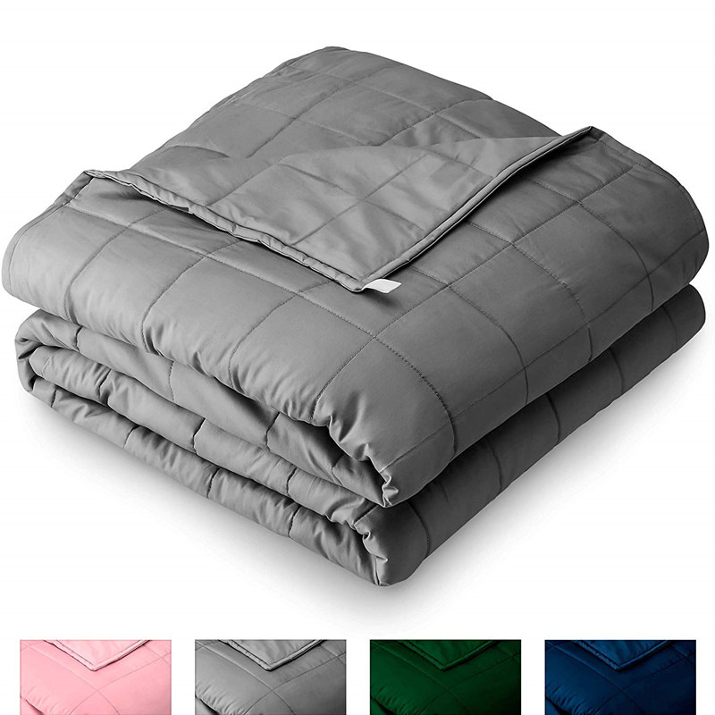 Basic Customization Certified Cotton Material with Premium Heavy Glass Beads Weighted Blanket, Gravity Blanket