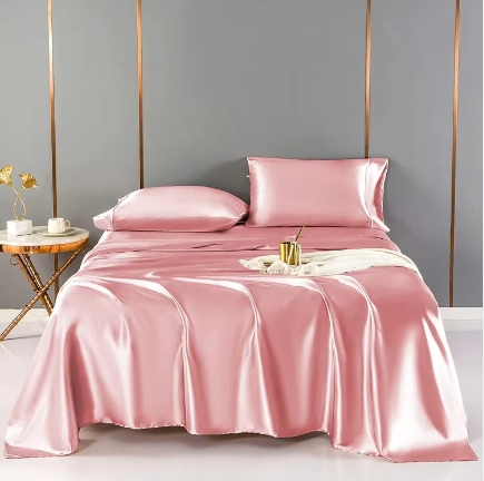 Customized Silk Sets Collections Sheets for Beds Bedding Set