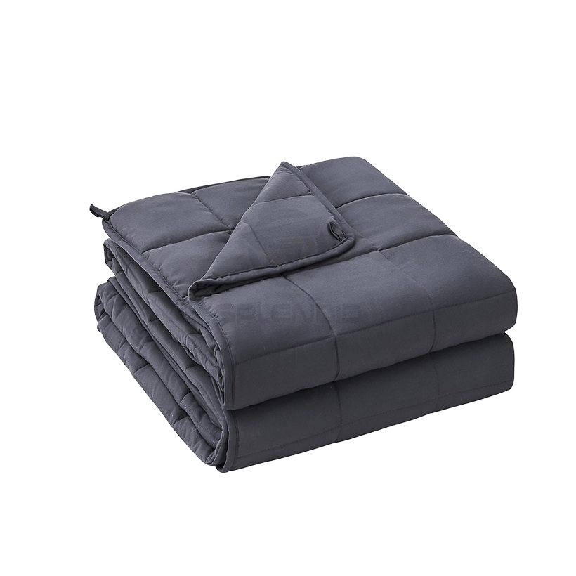 Sleeping Gravity Weighted Blanket Glass Beads Cool Breathable