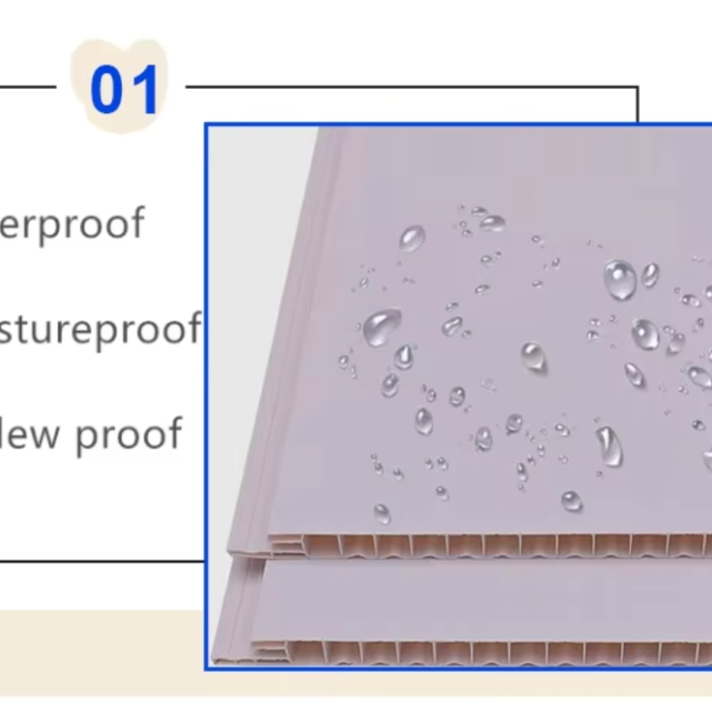 Nice and Fashion Design Good Quality Waterproof PVC/Plastic False Ceiling/Wall Board/ Panel/Sheet with Flat Design