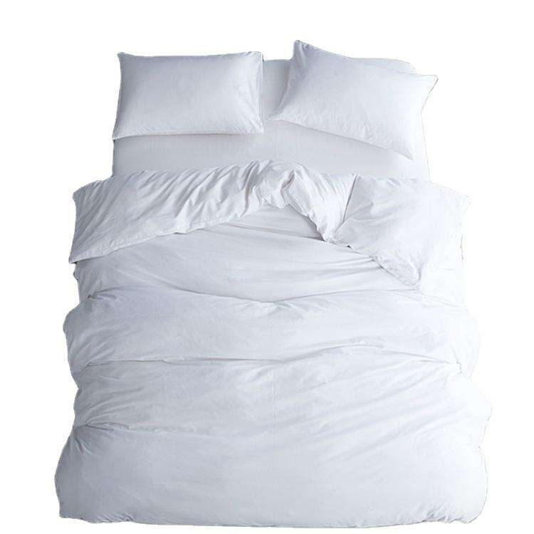 All-Seasons Hotel Bed Linen Sheet Sets 100% Cotton White Luxury Bedding Set