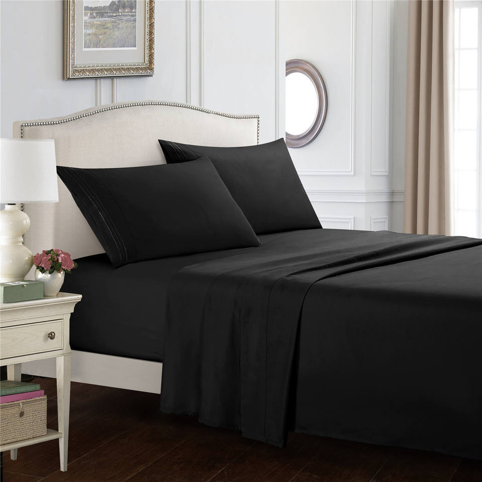 Wholesale Bedding Microfiber Polyester Luxury Home Hotel Bed Sheet Set