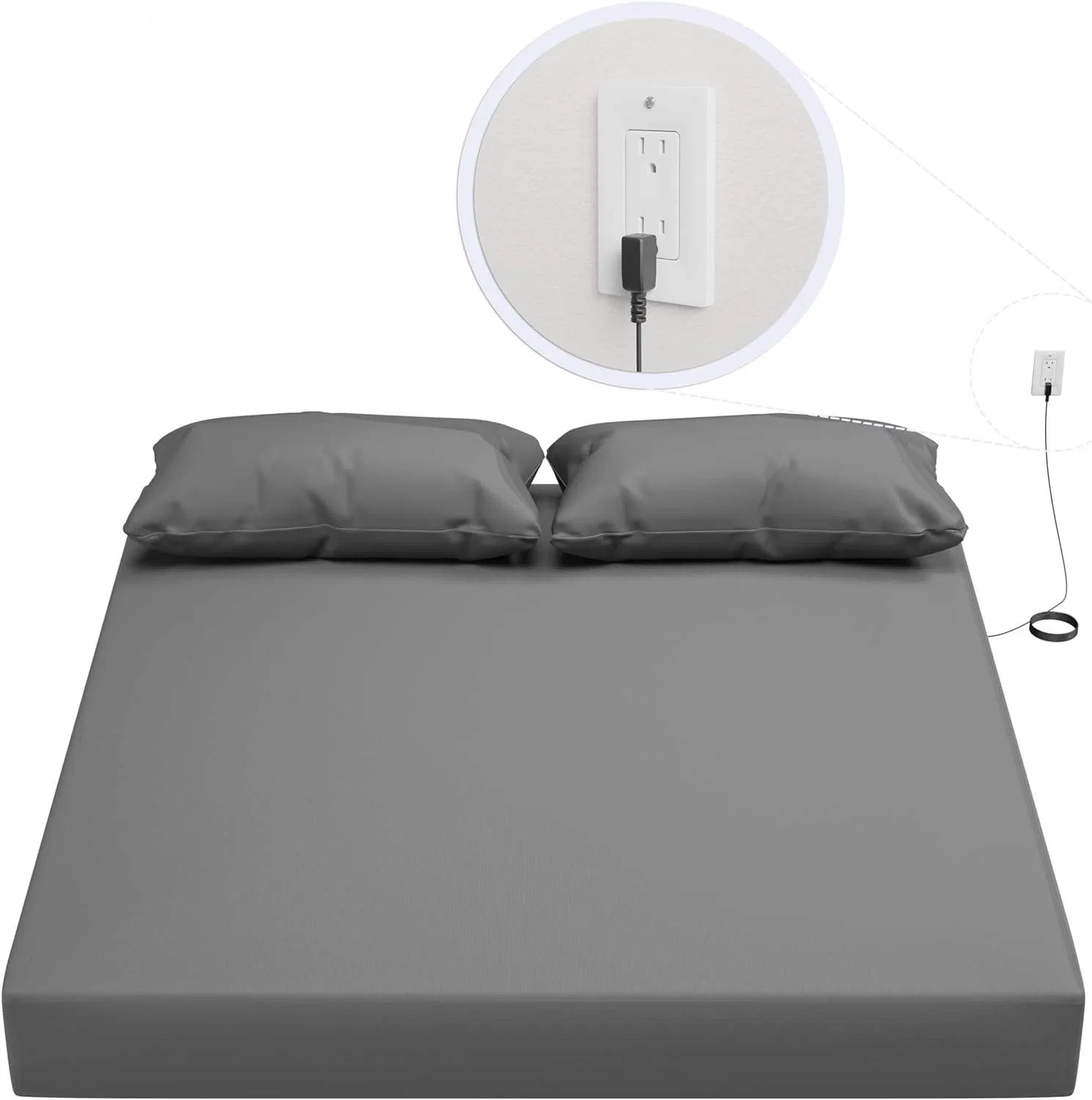 High Quality Earthing ESD 10% Silver Organic Cotton Healthy Fitted Sheet for All Size Bed, with a 4.5m Local Grounding Cable