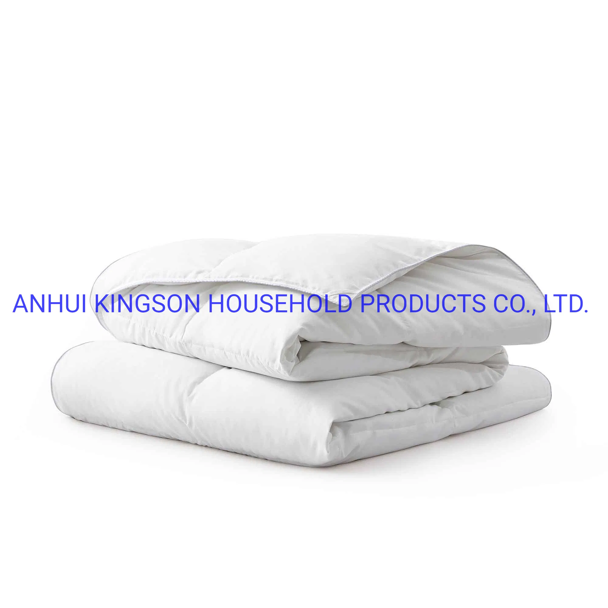 Luxurious White Goose Down Comforter King Size Duvet Insert All Seasons Solid White Hypo-Allergenic