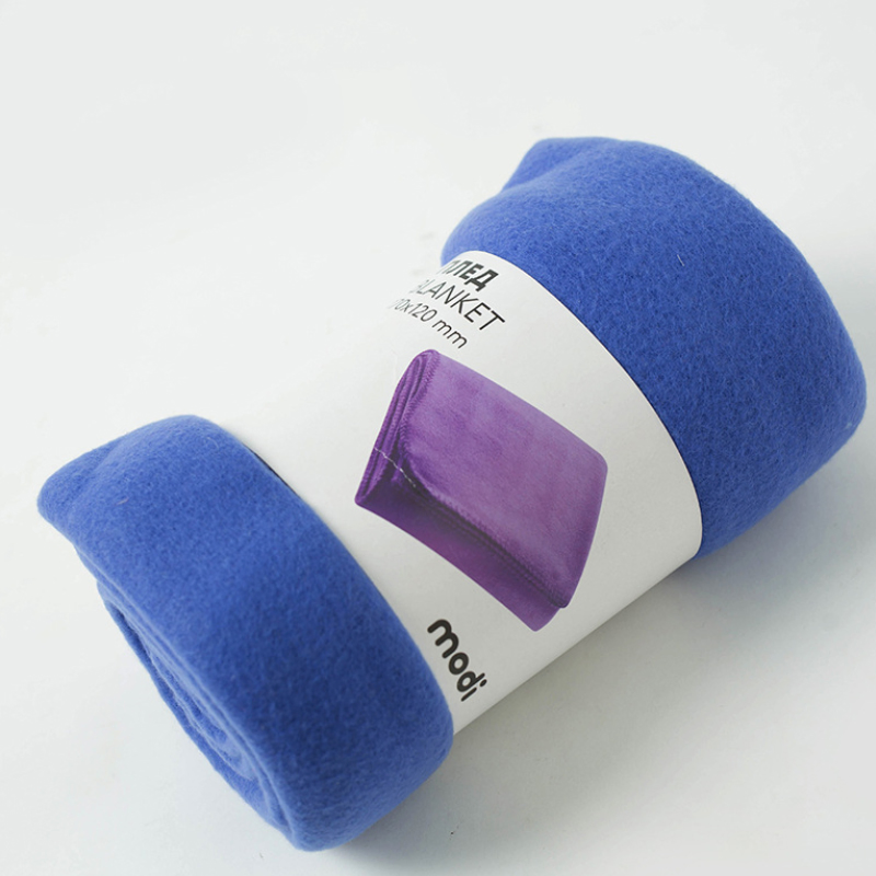 Fleece Customized Travel Two Side Brush Throws Wholesale Solid Color Polar Fleece Blanket in Roll
