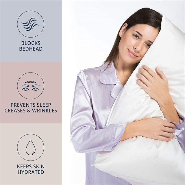 Customs 100%Silk Mulberry 6A Top Grade Quality Skin Care Organic Non Toxic Pure Natural Silk Pillowcase in Envelope Zipper Closure for Home Travel Sleeping