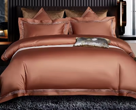 Customized Silk Sets Collections Sheets for Beds Bedding Set