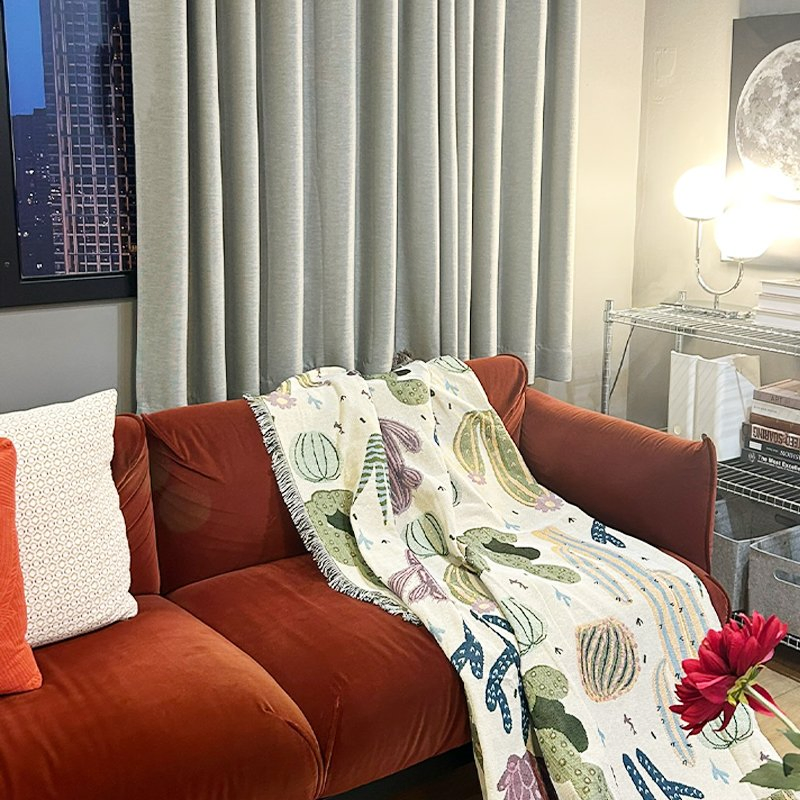 Quick Customization Jacquard Throw Blanket Hippie Tapestry Woven Blanket Picnic Camping Rug Slipcover