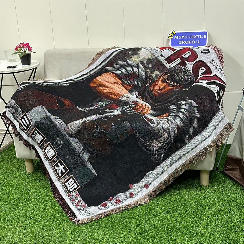 Manufacturers Diverse Customization Anime Tapestry Throw Blanket Eco-Friendly Sofa Cover