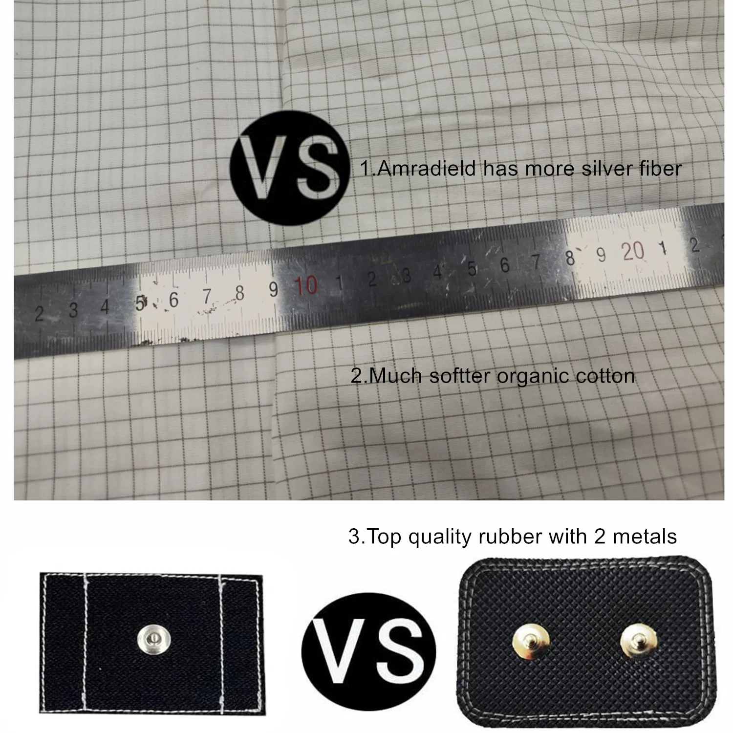 10% Silver Fiber Grounding Fitted Earthing Sheet for Healthier Sleep King Size