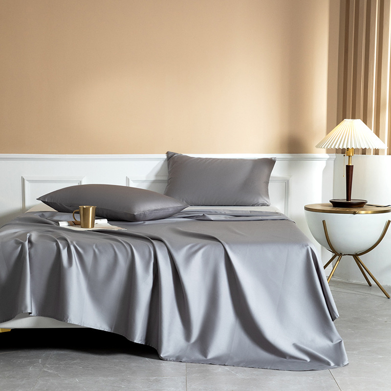 Queen King Bedding Organic Cotton Bed Flat Sheets