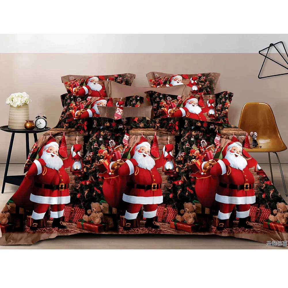 Christmas Bedding Set Luxury Quilts Cover for Kids Bedroom 3PCS Set