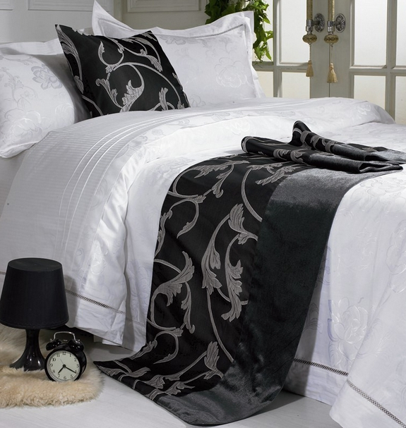 Hotel White Cotton Bedding Comforter Sets Queen King Size Luxury Bed Sheets Hotel Collection Bedding