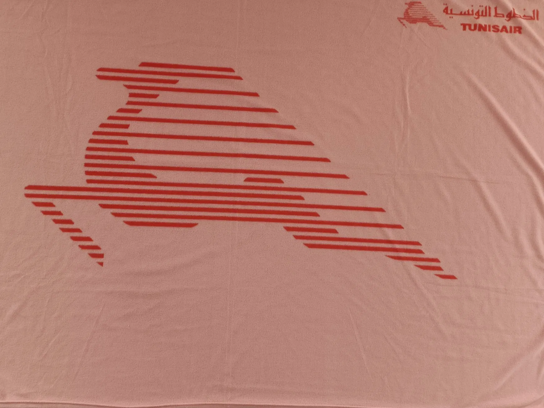 Knit Jacqaurd Logo Life-Time Flame Retardant Polar Fleece Airline Blanket Aviation Blanket