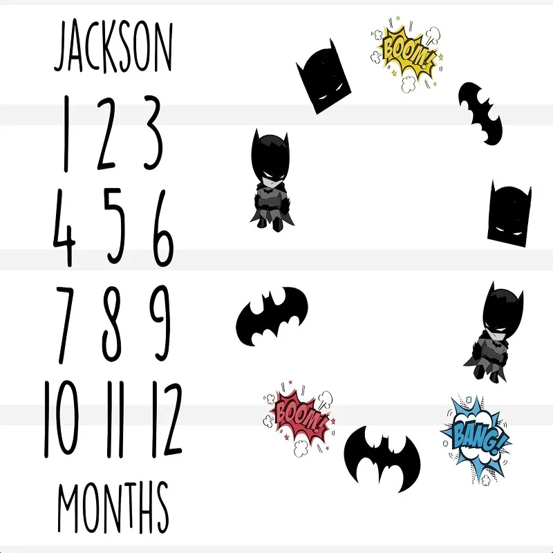 Baby Milestone Blanket Detail 3