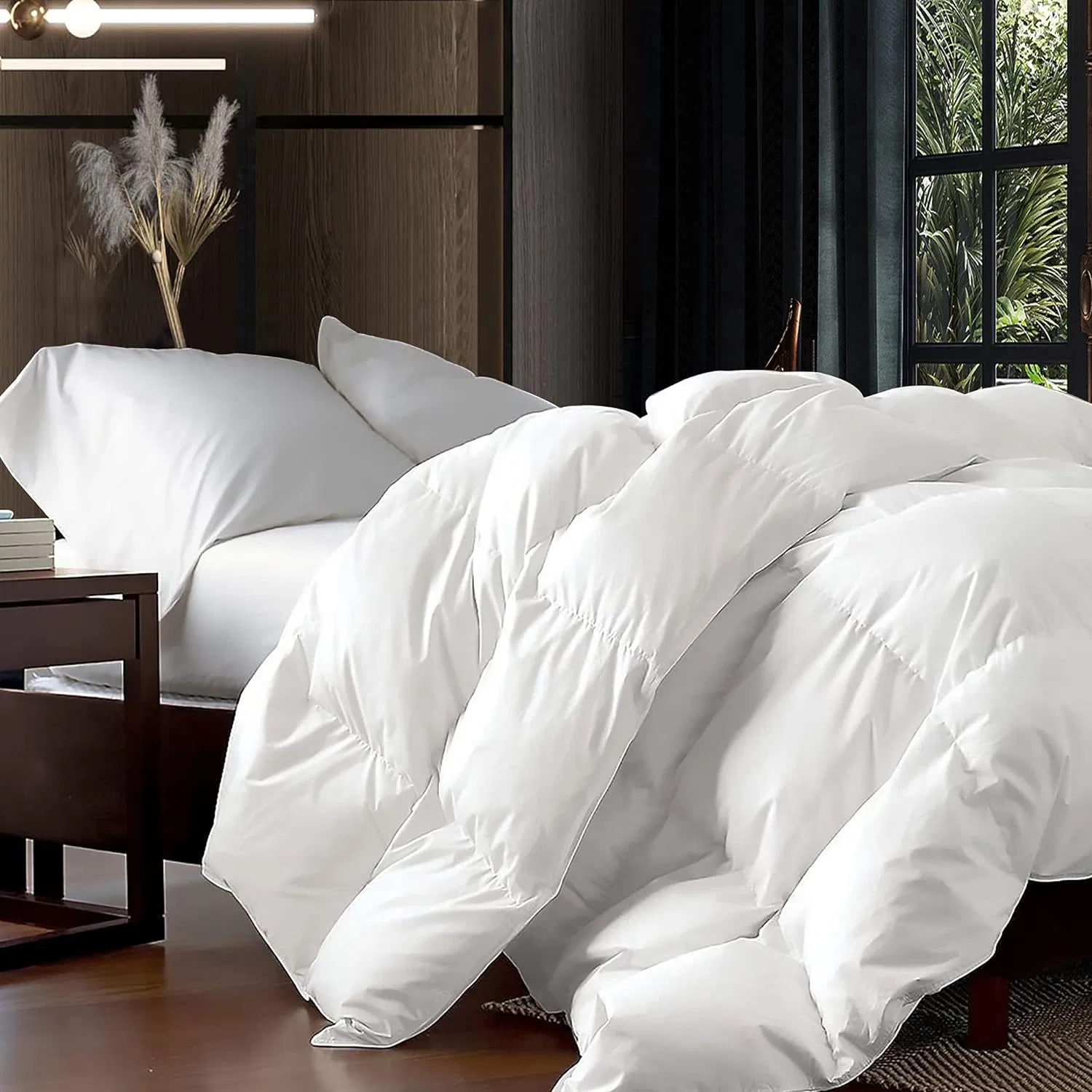 Luxurious King Size Down Alternative Comforter Skin Friendly Comforter Bedding