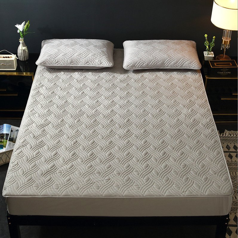 Fitted Sheet Single Piece Pure Cotton with Cotton Simmons Protective Cover Thickened Non Slip Mattress Cover Hotel Bedspread