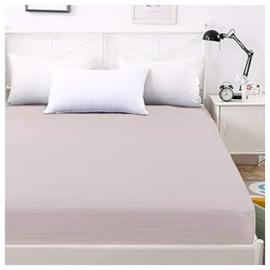 White Grounding Sheet with Grounding Cord, Grounding Sheets with Organic Cotton Conductive Silver Fiber, Grounding Improve Sleep