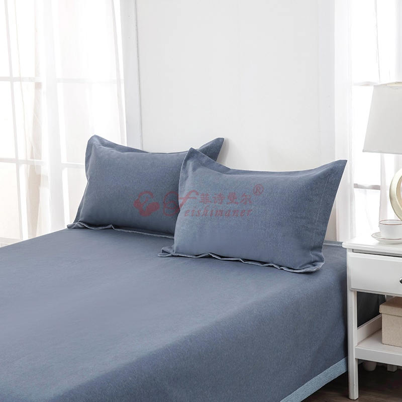 Organic Hemp Knit Spring Summer Skin-Friendly Bedding Collection Relaxing 3-Piece Set