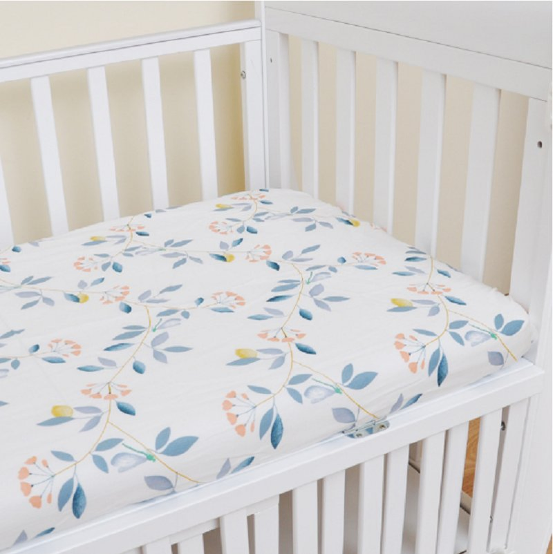 Custom Fitted Cradle Bassinet Crib Rectangle Sheet Cover Newborn Cot Printed Pattern Sheets Baby Crib Sheet