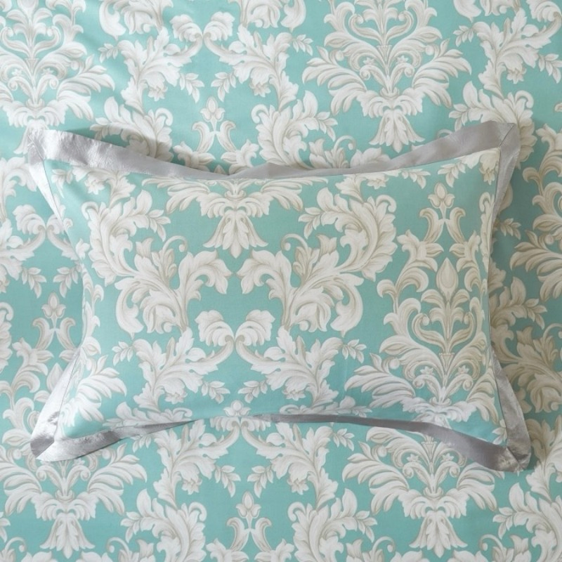 Three-Piece Bedding Sheet Set Home Textile Pure Bamboo Fiber Soft Cooling Mat Bed Sheets with Reactive Printing