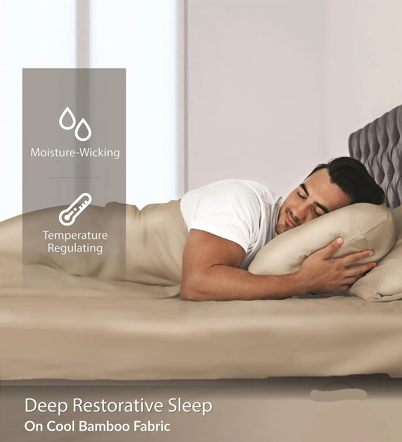 Luxurious 4 Piece Bamboo Cooling Bed Sheets Set for Full Size