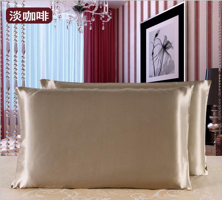 MOQ: 50PCS Silk Pillow Cover Pillowcase Pillowsham