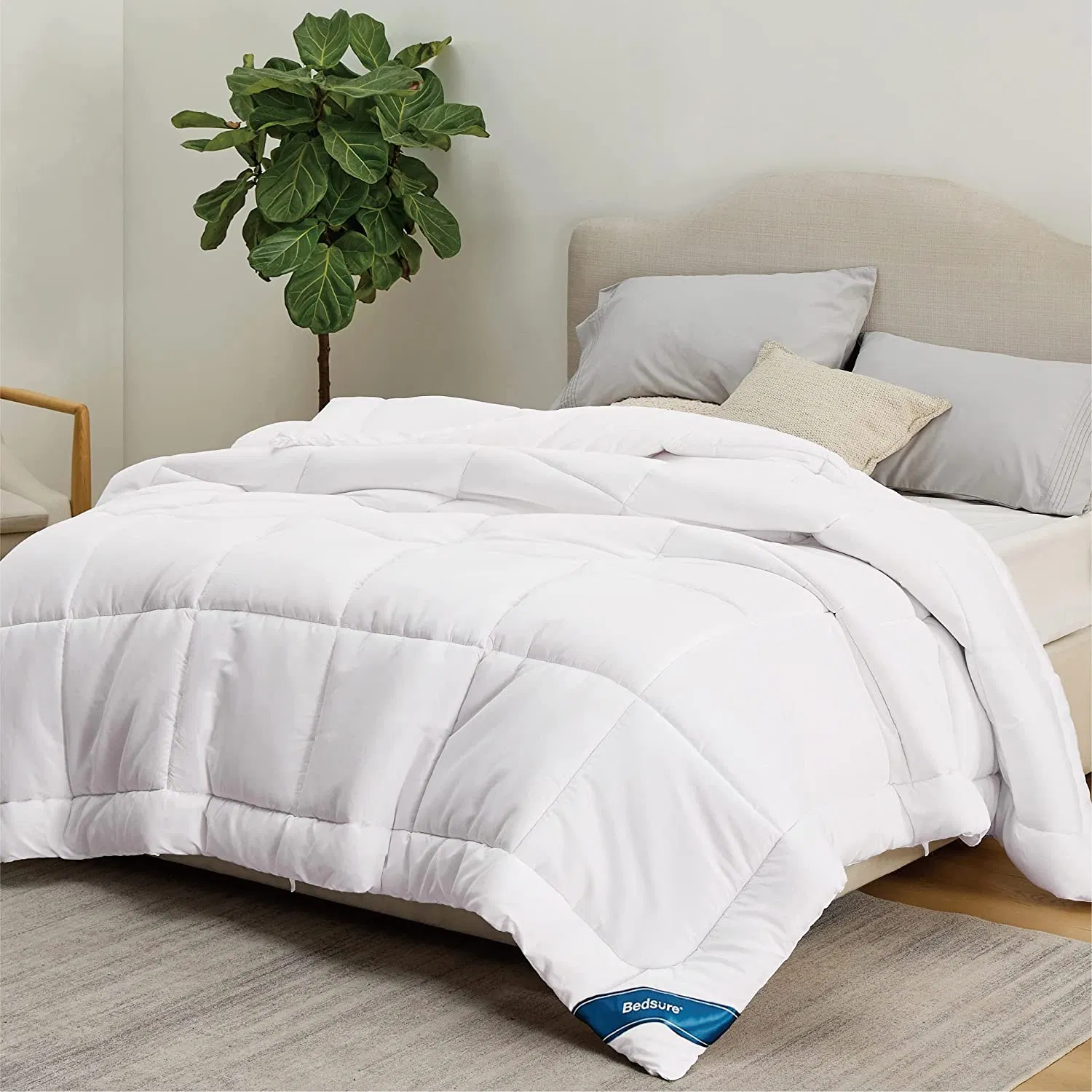 Comforter Duvet Insert Quilted Comforters Queen Size All Season Down Alternative Queen Size Bedding Comforter with Corner Tabs