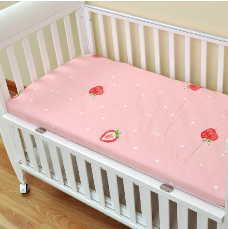Custom Fitted Cradle Bassinet Crib Rectangle Sheet Cover Newborn Cot Printed Pattern Sheets Baby Crib Sheet