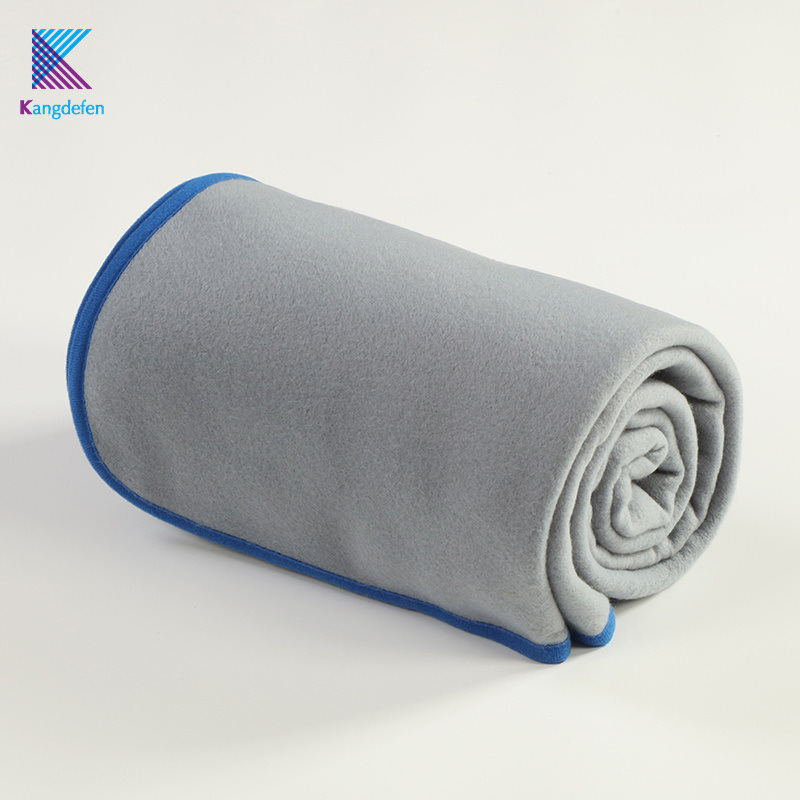 Breathable Home Textile Polyester RPET Recyclable Fleece Blanket for Airplane with Grs Certificate