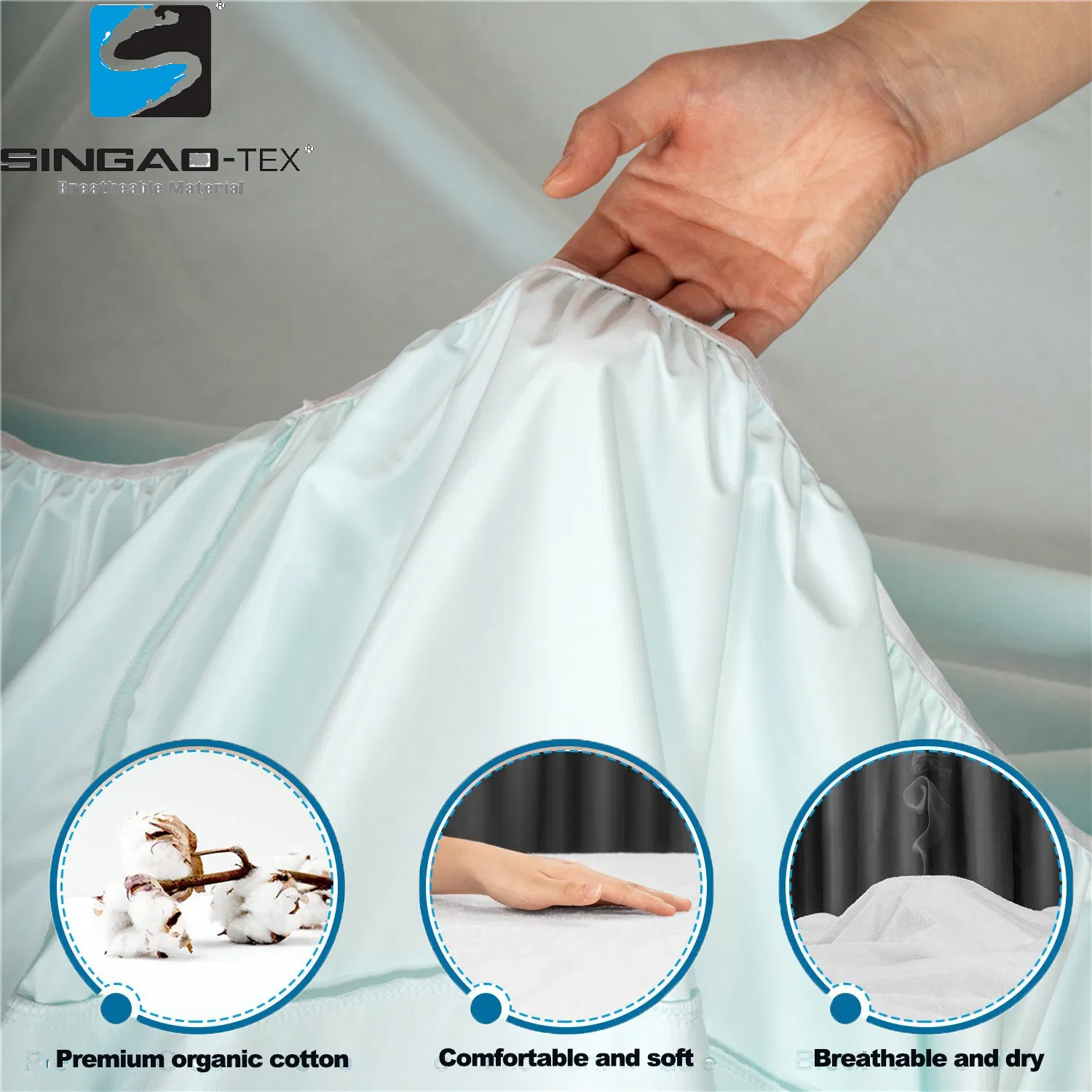 Comfortable Cotton Terry Hypoallergenic Waterproof Mattress Protector/Cover Breathable Noiseless Fitted Sheet- Protection Against Stains, Fluids, Dust Mites