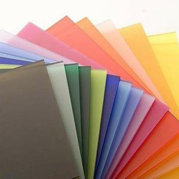 Colorful PC Roofing Sheet Plastic Solid Flat Polycarbonate Sheet