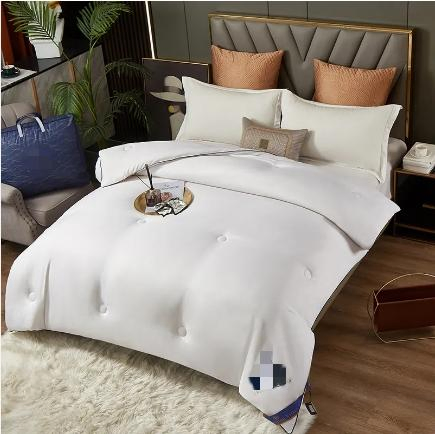 Summer Blanket Solid Color Silk Cooling Quilt Washable Classic Duvet Blanket