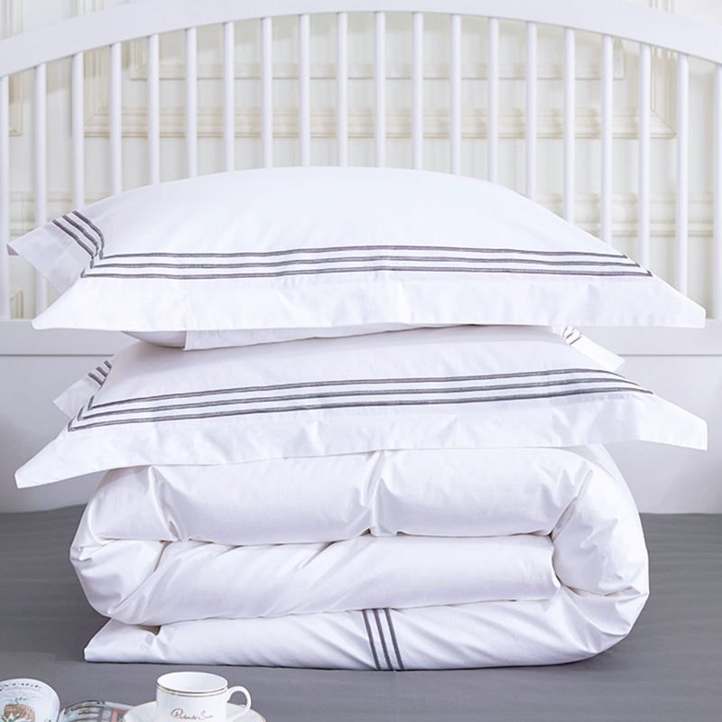 Fashion Home Hotel 300tc 120*200cm Comforter Set Embroidered Bed Sheet