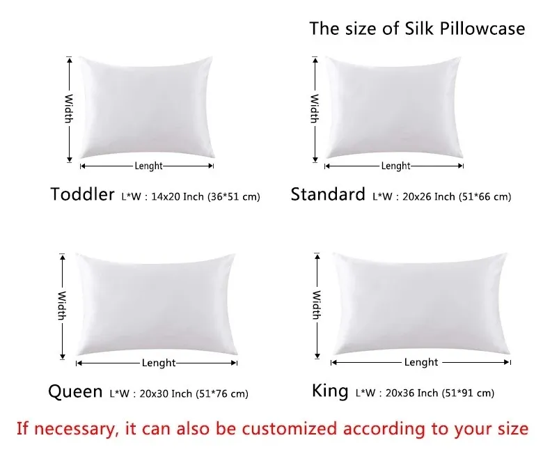 Silk Pillowcase Size