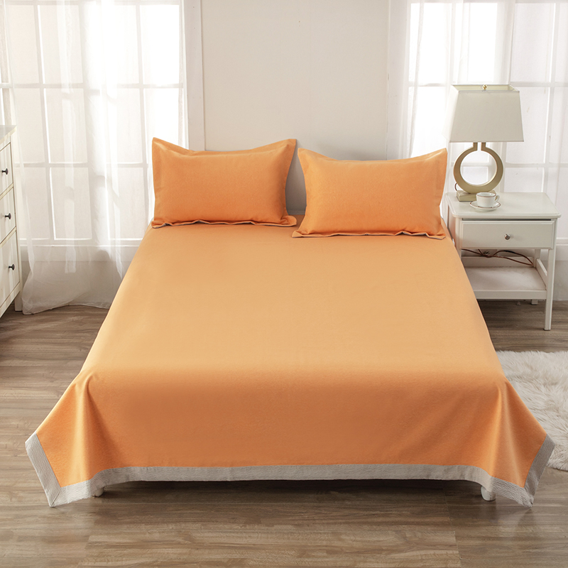 Luxury Bed Linen Hotel 100% Hemp Cover Bed Sheet Knitted Bedding Hotel Linen Bedding Set