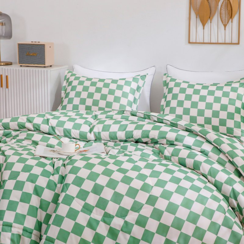 New Design 100% Organic Cotton Down Alternative Fiber Filled All Season Super King Size Comforter