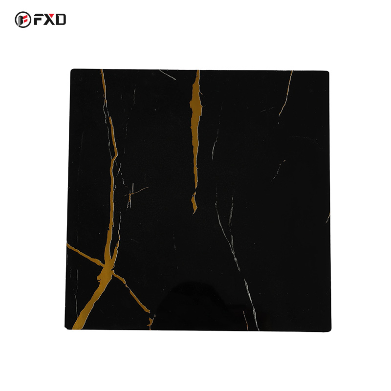 Hot Sale 3mm 4X8 Alternative UV Spc WPC Board Marble Effect Carbon Fiber Panels Bamboo Carbon Crystal Wall Panel PVC Marble Sheet for Wall Decoration