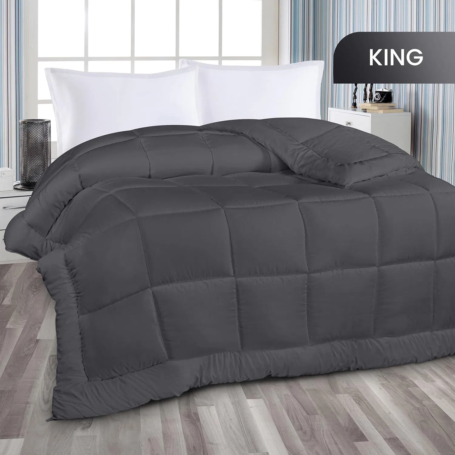 Luxurious All-Season King Size Down Alternative Duvet Insert