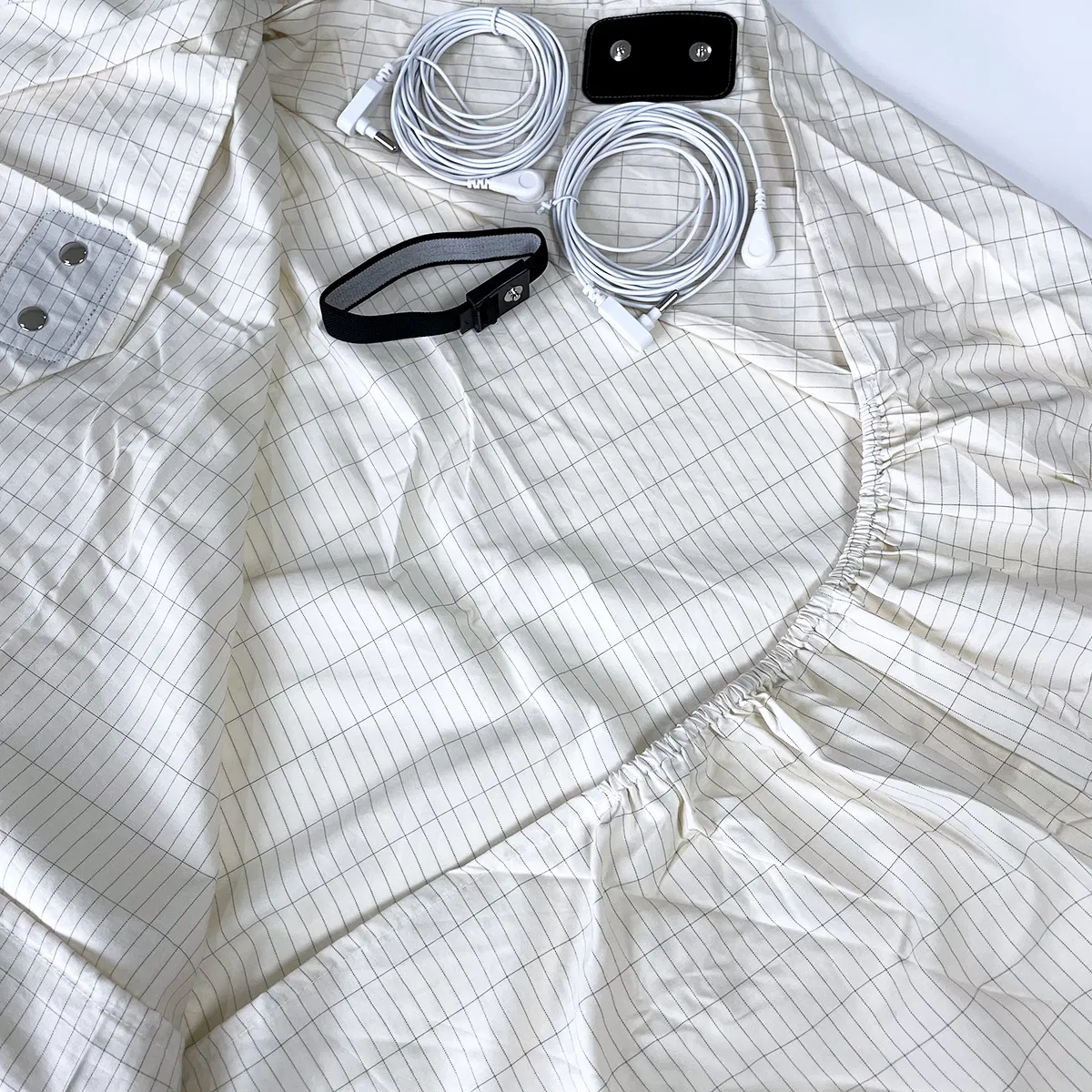 Conductive Silver Fiber Bedsheet Anti-Static Radiation King Size Proof Earthing Fitted Sheets