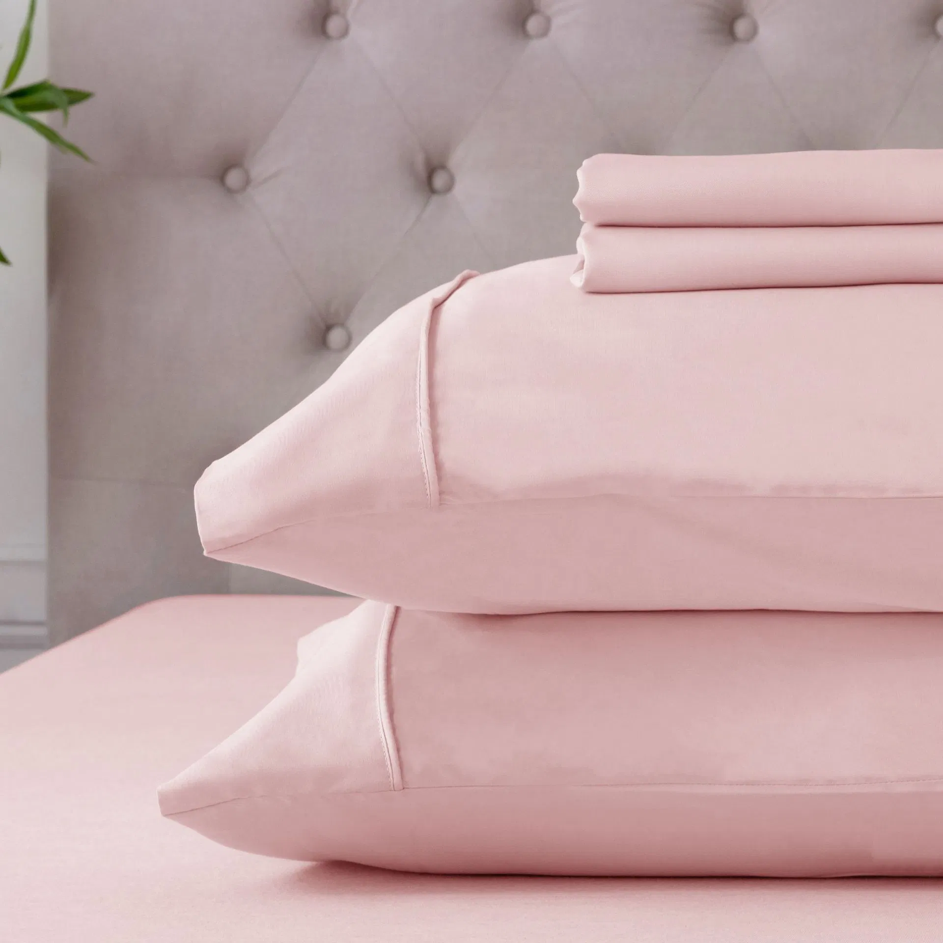 Cooling Bed Sheet Organic Bamboo Fiber Sheets for Beds Luxury Bedding Set