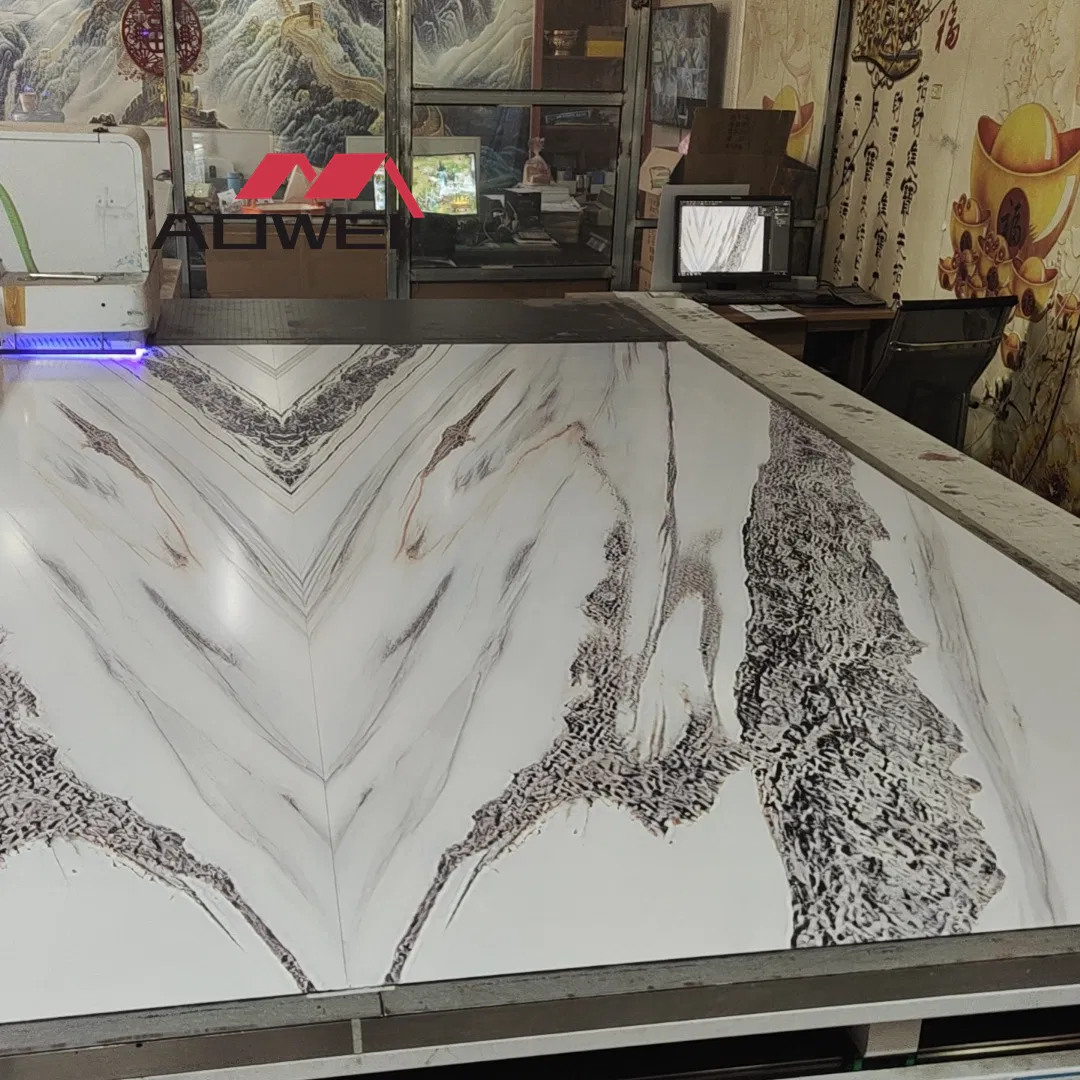 Premium 1220X2440mm PVC Marble Sheet with Bamboo Charcoal Fiber