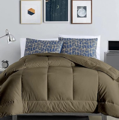 Down Alternative Filling Soft Quilted 90GSM Fabric All Weather Comforter