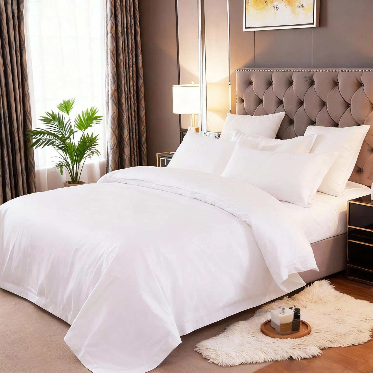 100% Cotton Duvet Cover Hotel Room Bed Linen Soft Kids Adults Bedding Set