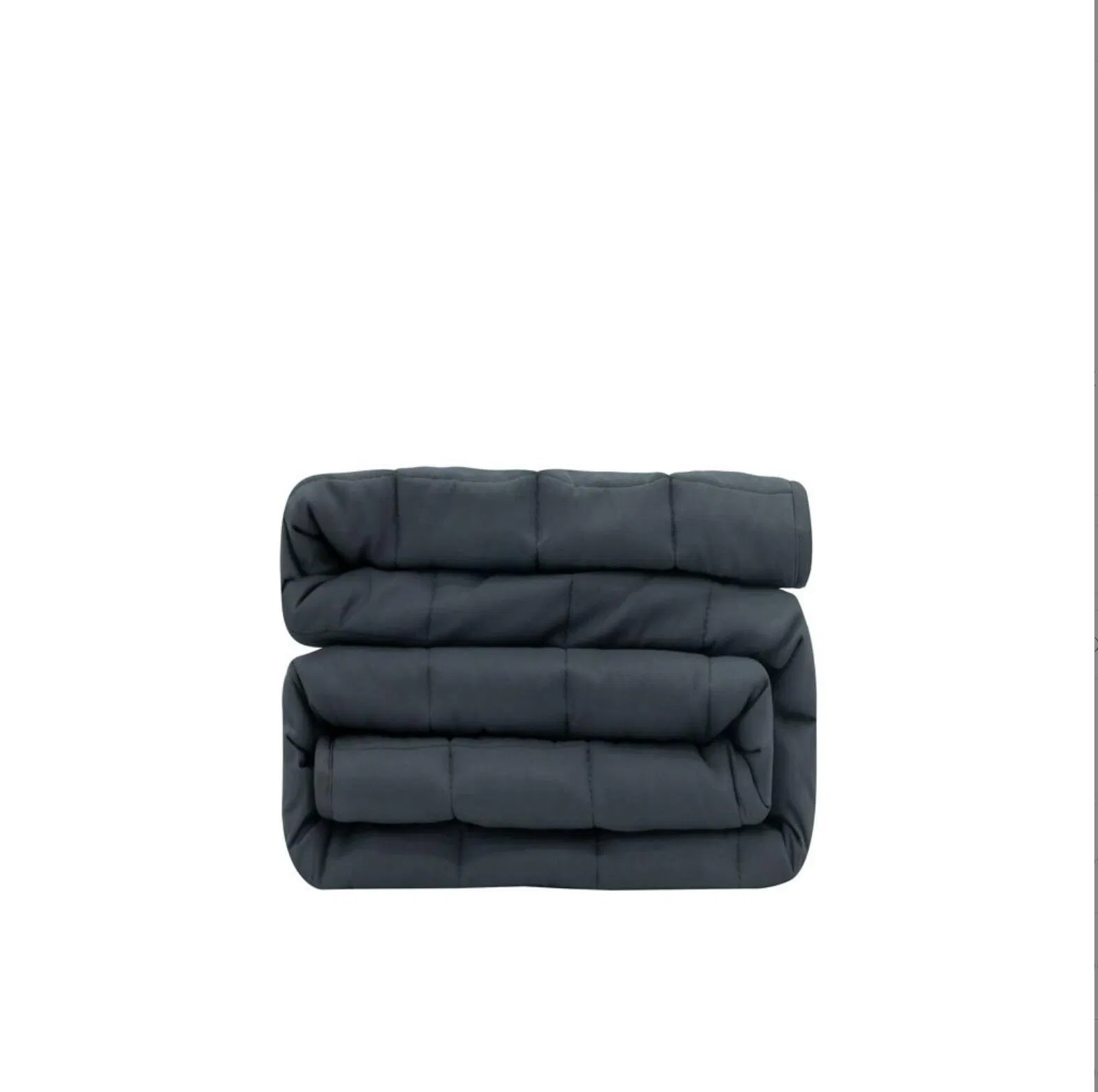 Gray Color Sleep Helping Cotton Gravity Weighted Blanket